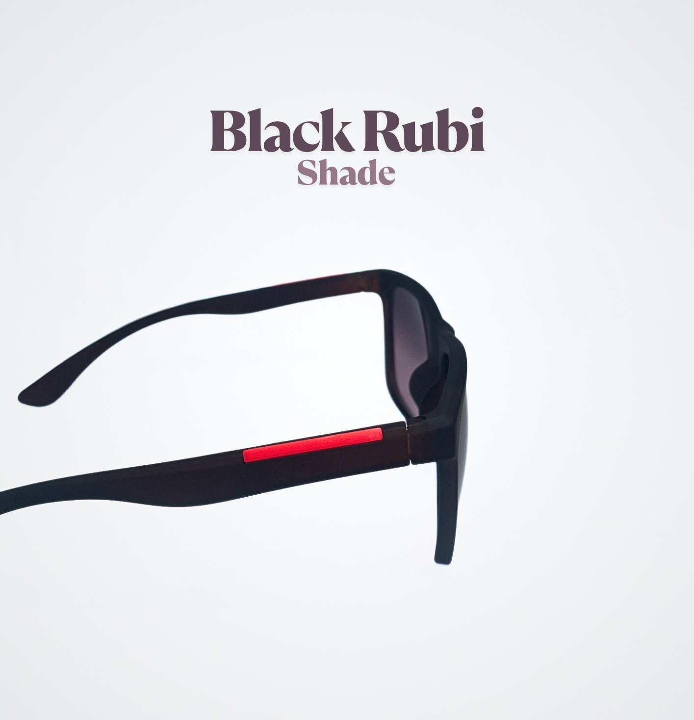 Black Rubi Matt Shade (polaized & Premium Quality)