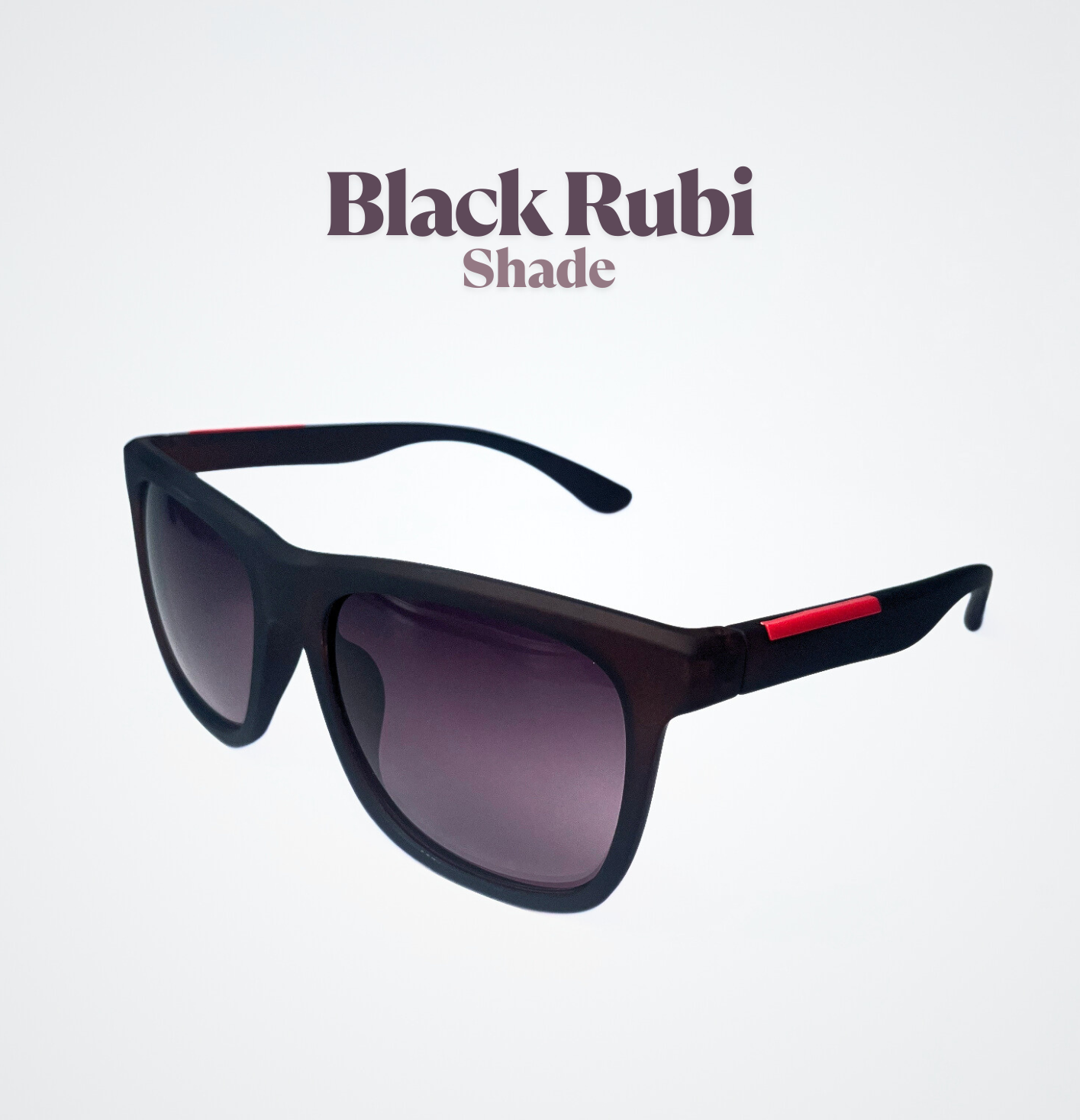 Black Rubi Matt Shade (polaized & Premium Quality)