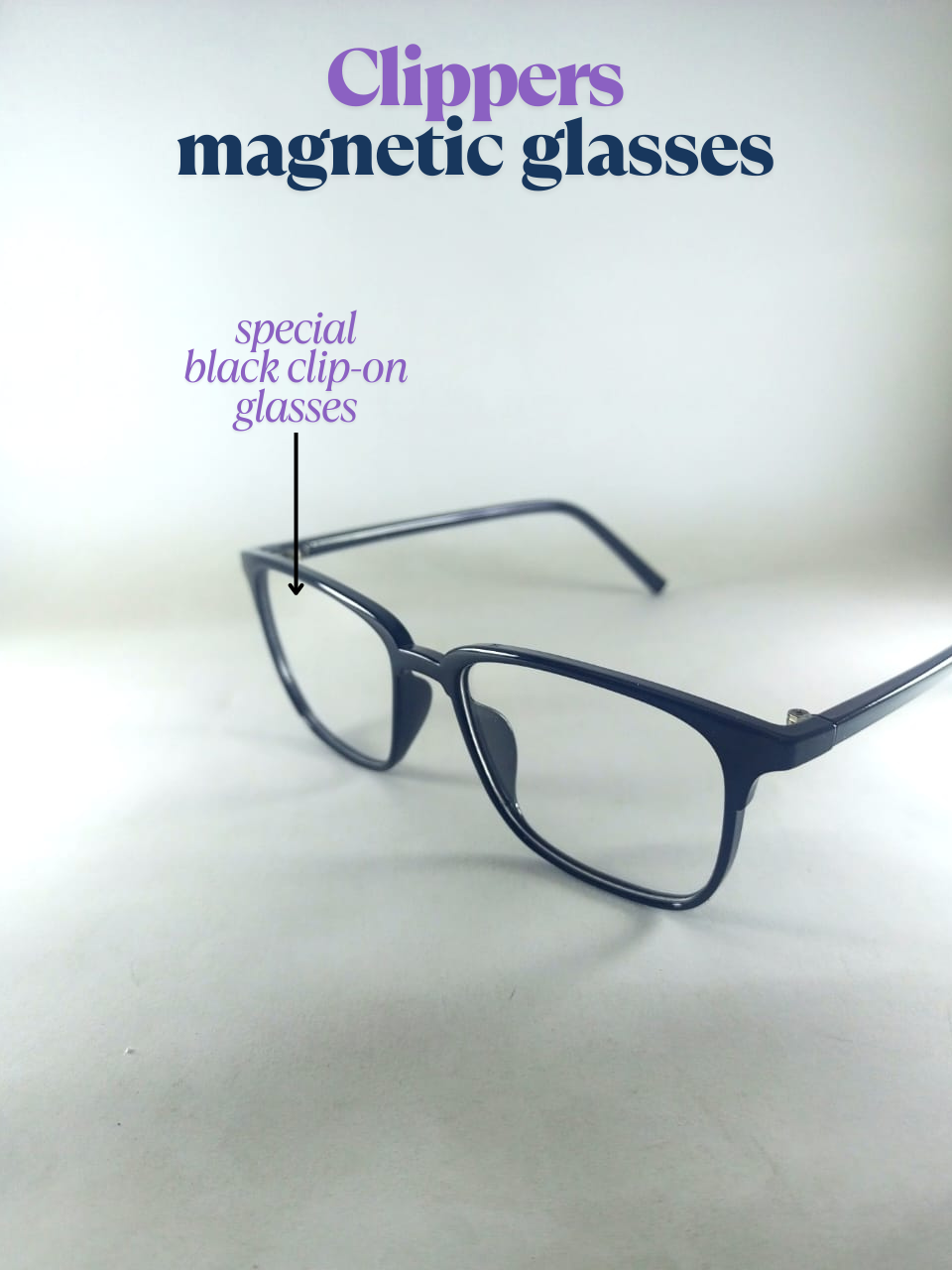 Clip-on Sunglasses + Normal Glasses.