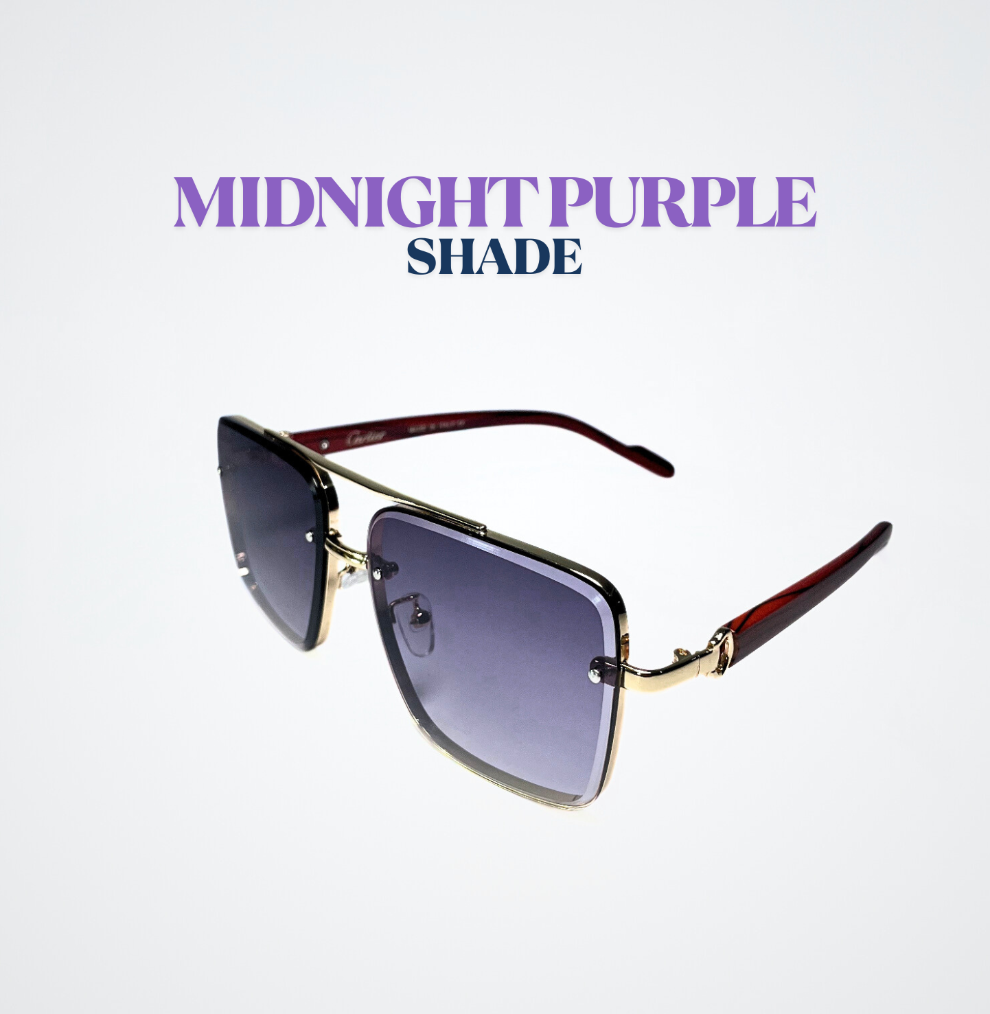 Mid Night Purple Shades (Polarized & Premium Quality).