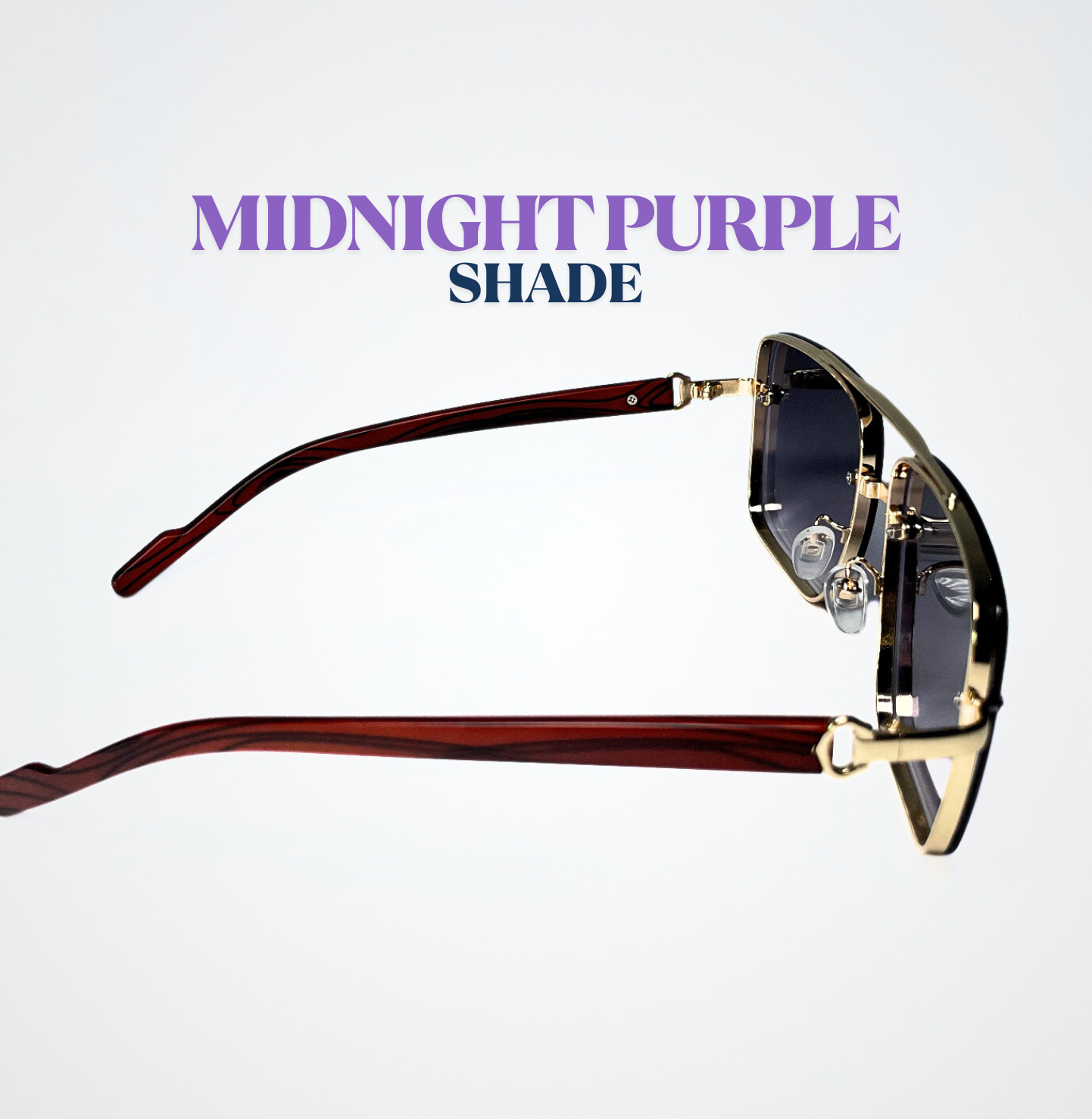 Mid Night Purple Shades (Polarized & Premium Quality).