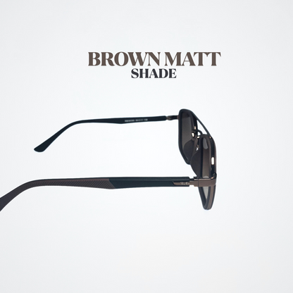 Rayban Brown Matt (Polarized and premium quality).