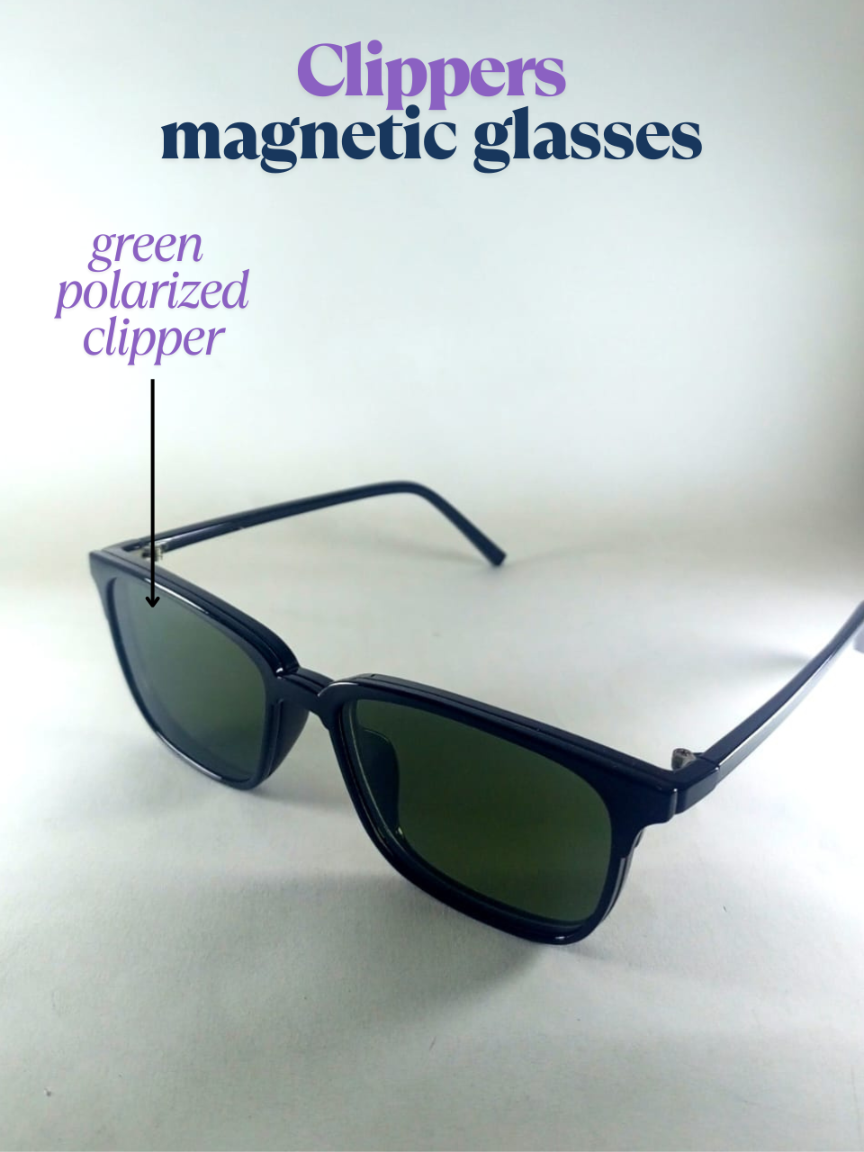 Clip-on Sunglasses + Normal Glasses.