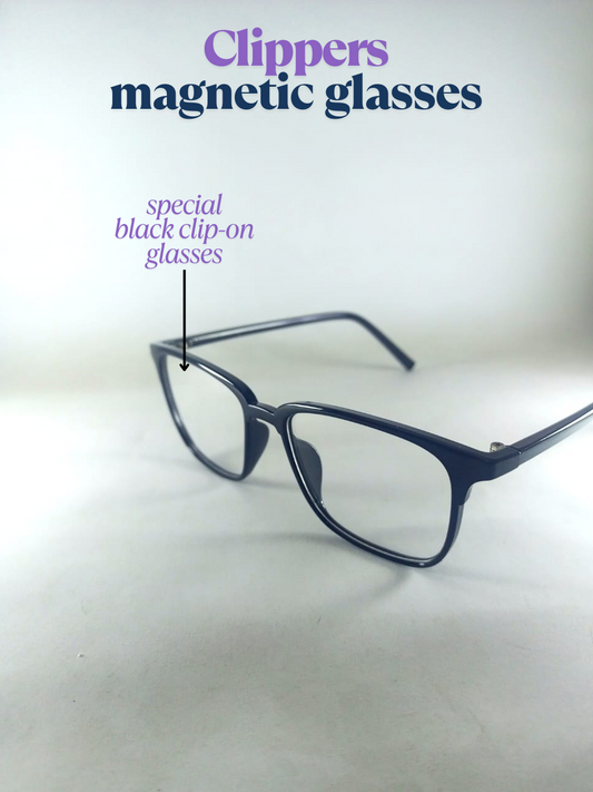 Clip-on Sunglasses + Normal Glasses.