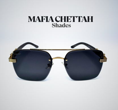Mafia Chettah Woodline Rimless Shades (Premium Quality)